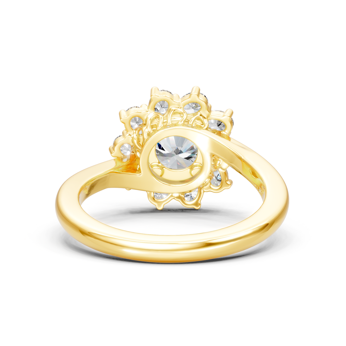 Lab-Grown or Natural Round Diamond Engagement Ring - 2.6ct | Gold, White Gold, Rose Gold, Silver