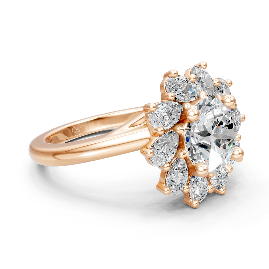 Lab-Grown or Natural Round Diamond Engagement Ring - 2.6ct | Gold, White Gold, Rose Gold, Silver