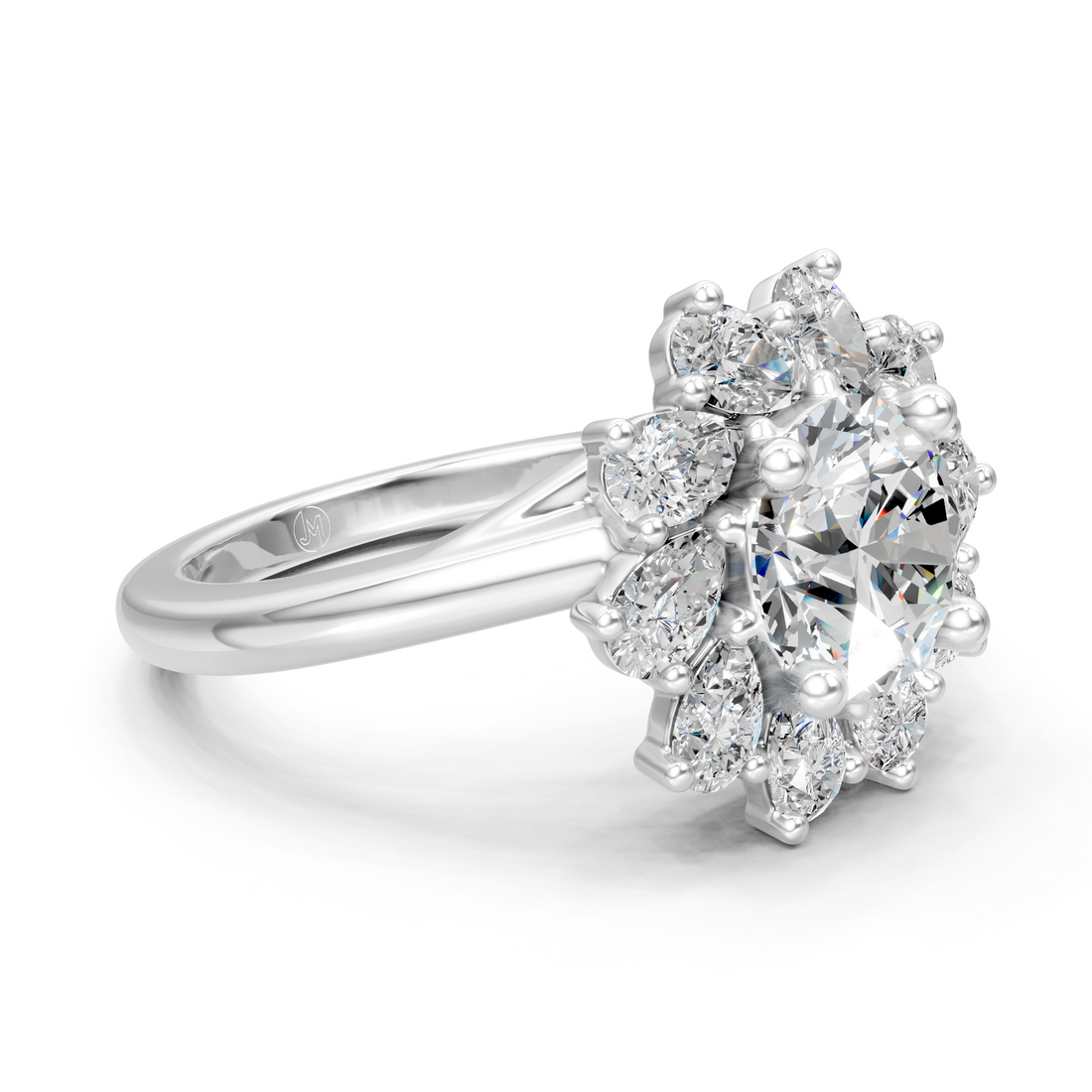 Lab-Grown or Natural Round Diamond Engagement Ring - 2.6ct | Gold, White Gold, Rose Gold, Silver