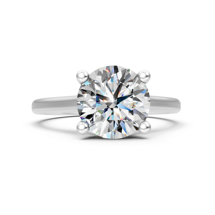 Moissanite or Lab-Grown Solitaire 1ct Round Diamond Statement Ring - 1ct | 925 Silver