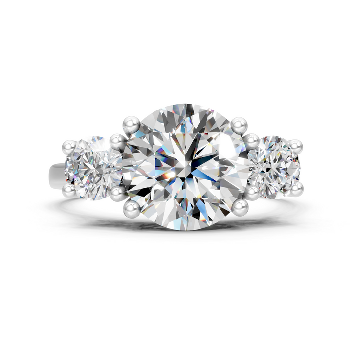 Moissanite or Lab-Grown Solitaire 1ct Round Diamond Engagement Ring - 1.5ct | 925 Silver