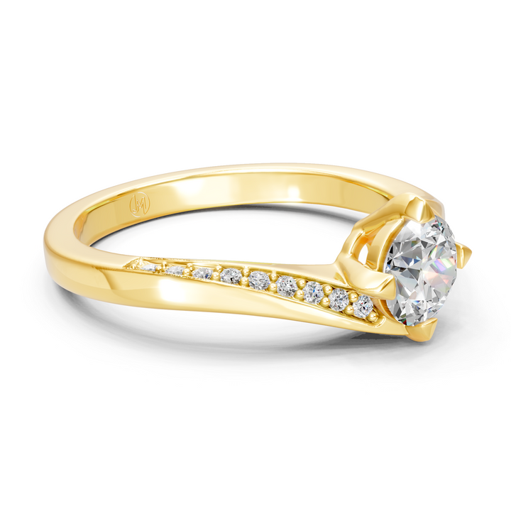 Lab-Grown or Natural Solitaire Round Diamond Engagement Ring - 0.60ct | Gold, White Gold, Rose Gold, Silver