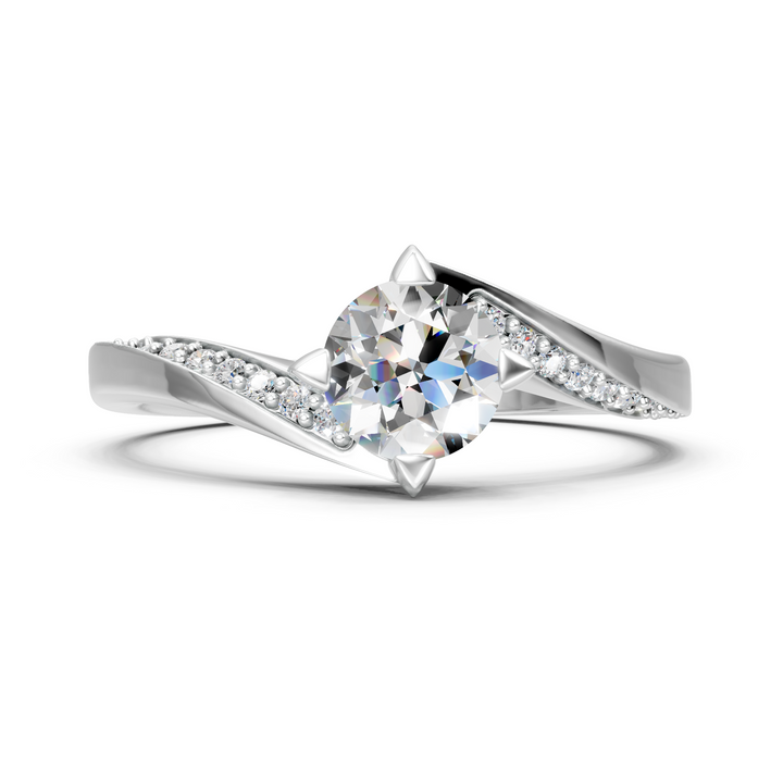 Lab-Grown or Natural Solitaire Round Diamond Engagement Ring - 0.60ct | Gold, White Gold, Rose Gold, Silver