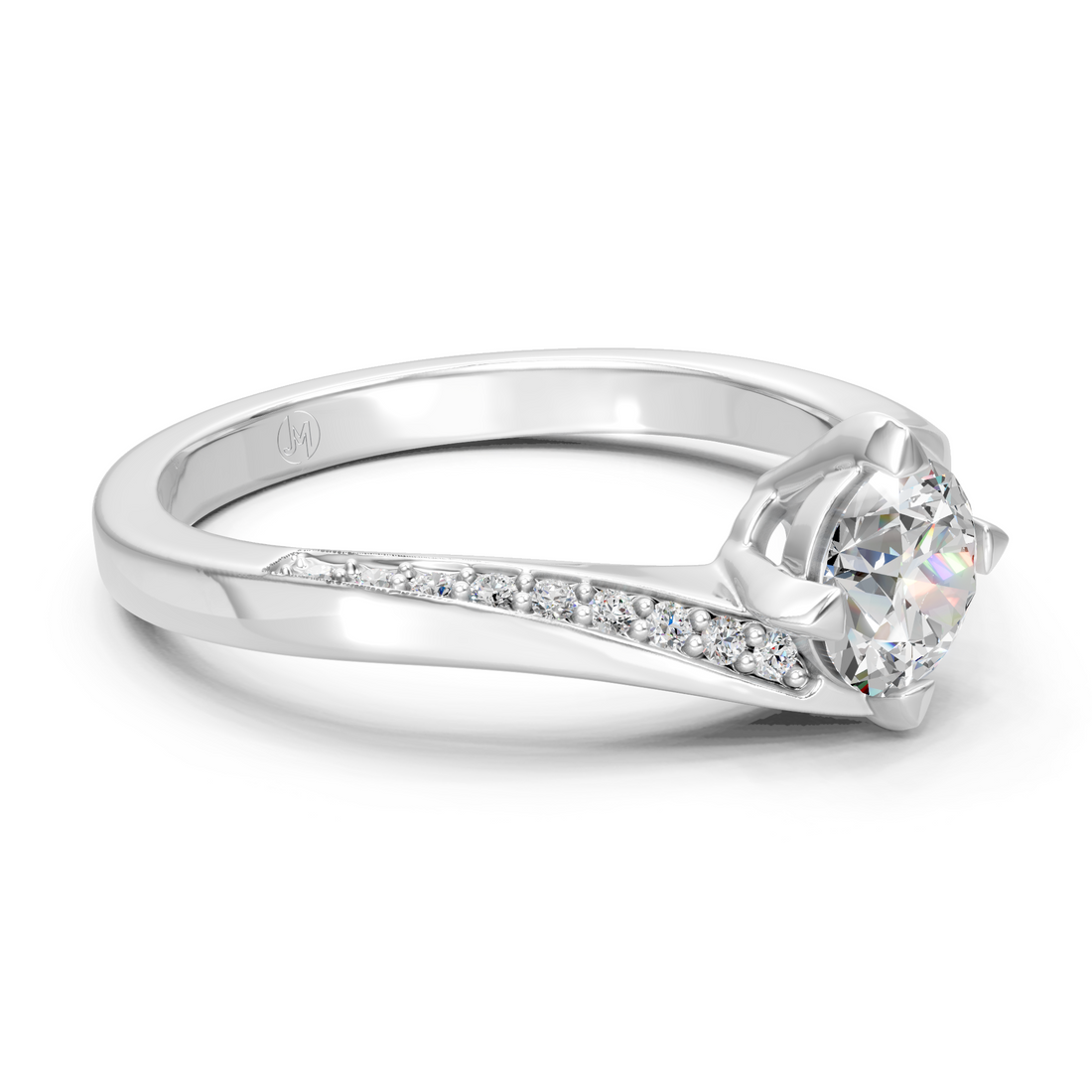 Lab-Grown or Natural Solitaire Round Diamond Engagement Ring - 0.60ct | Gold, White Gold, Rose Gold, Silver