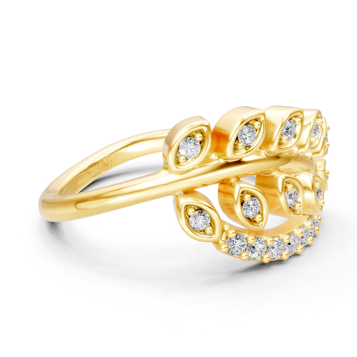 Lab-Grown or Natural Round Diamond Fashion Ring - 0.27ct | Gold, White Gold, Rose Gold, Silver