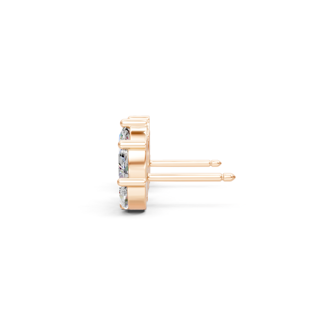 Lab-Grown or Natural Marquise Diamond Minimal Studs Earrings - 2.79ct | Gold, White Gold, Rose Gold, Silver