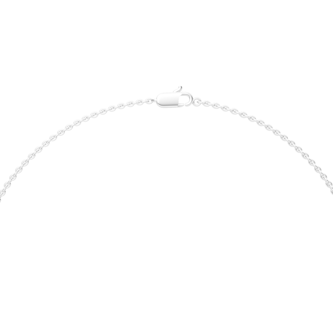 Lab-Grown or Natural Baguette and Round Diamond Necklace - 0.31ct | Gold, White Gold, Rose Gold, Silver