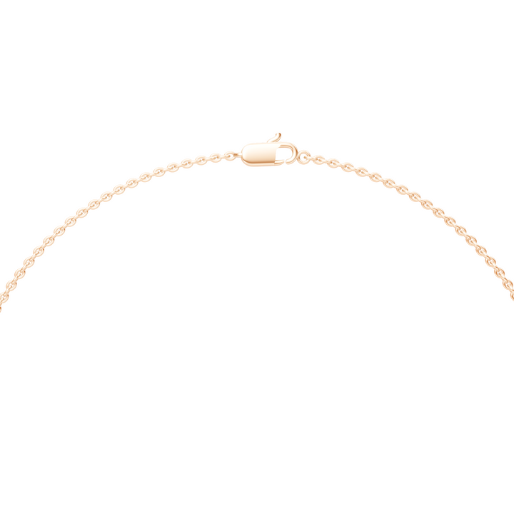 Lab-Grown or Natural Baguette and Round Diamond Necklace - 0.31ct | Gold, White Gold, Rose Gold, Silver