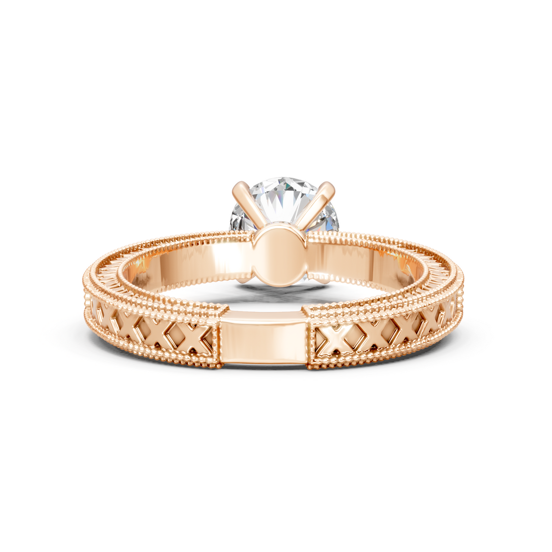 Lab-Grown or Natural Solitaire 1ct Round Diamond Engagement Ring - 1.68ct | Gold, White Gold, Rose Gold, Silver