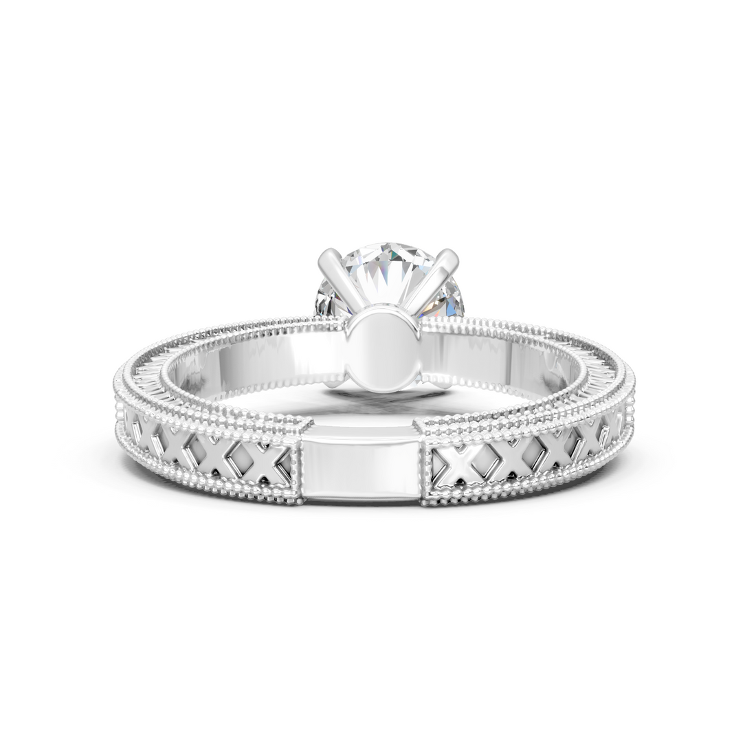 Lab-Grown or Natural Solitaire 1ct Round Diamond Engagement Ring - 1.68ct | Gold, White Gold, Rose Gold, Silver