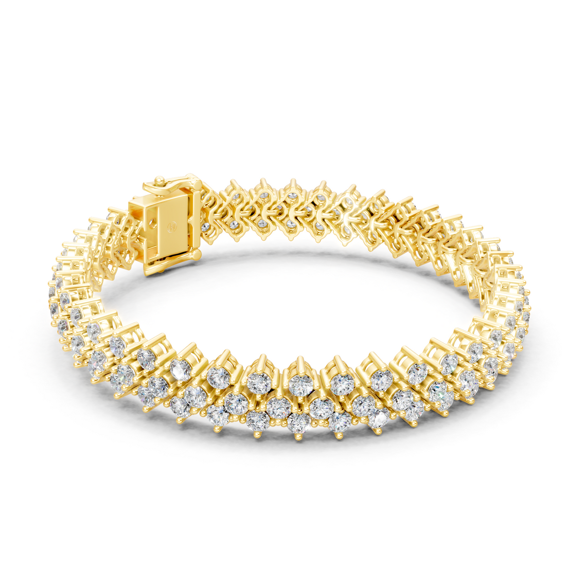 Lab-Grown or Natural Round Diamond Tennis Bracelet - 6ct | 6 inch | Gold, White Gold, Rose Gold, Silver