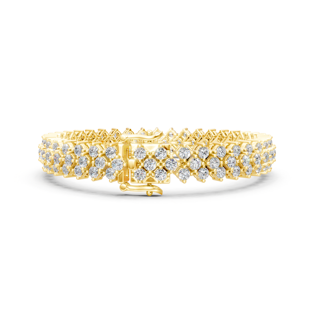 Lab-Grown or Natural Round Diamond Tennis Bracelet - 6ct | 6 inch | Gold, White Gold, Rose Gold, Silver