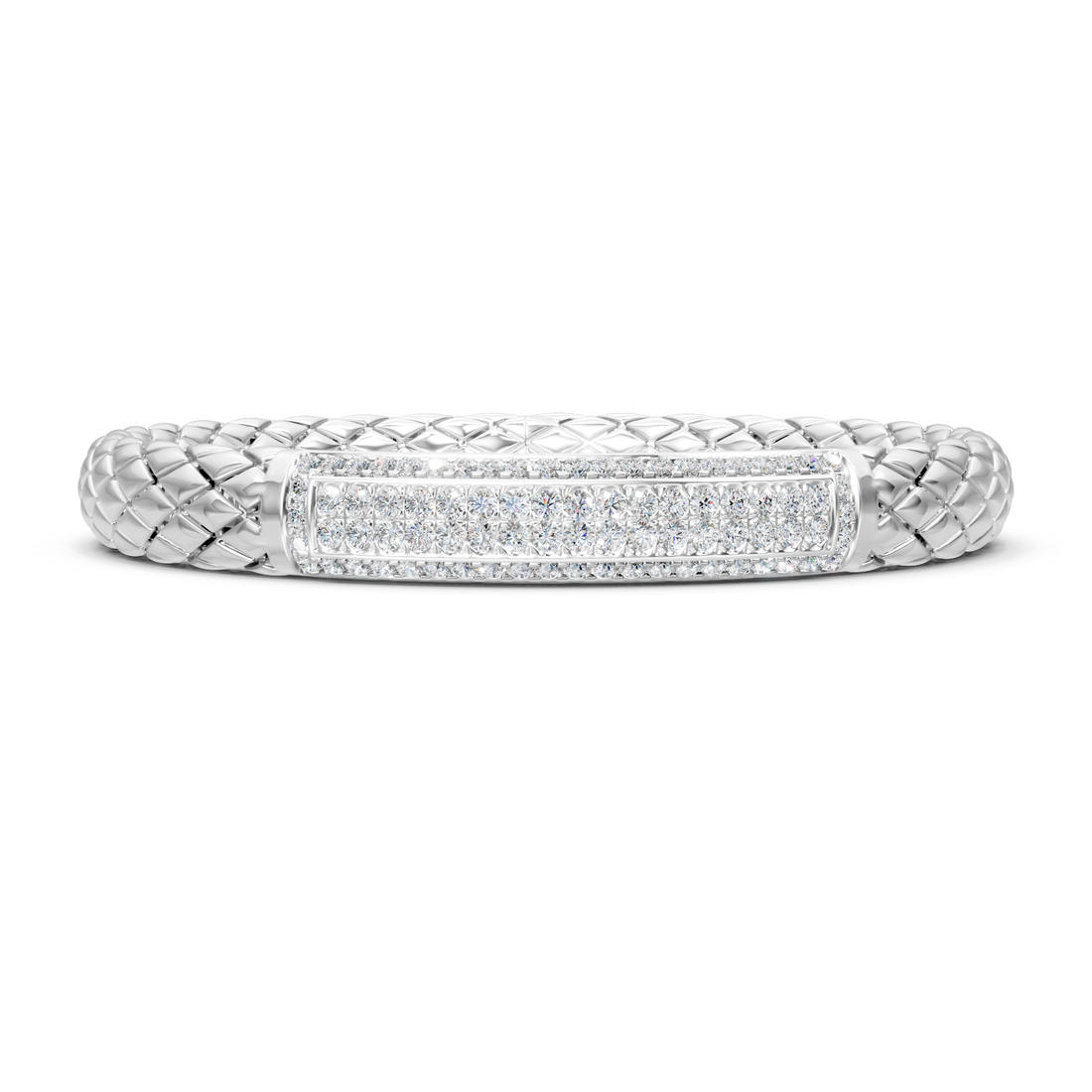 Lab-Grown or Natural Round Diamond Men's Bracelet - 2.39ct | Gold, White Gold, Rose Gold, Silver