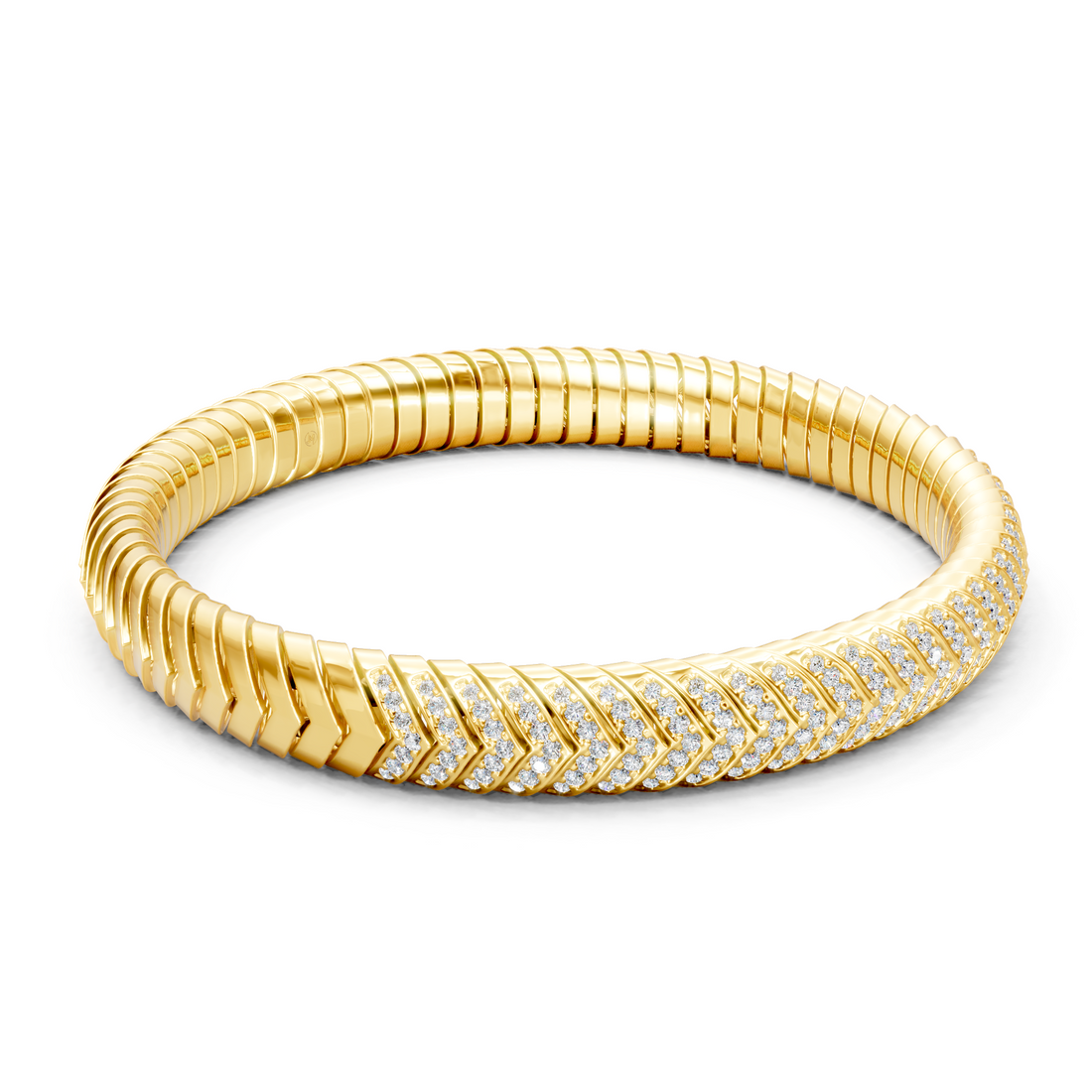 Lab-Grown or Natural Round Diamond Men's Bracelet - 1.93ct | Gold, White Gold, Rose Gold, Silver