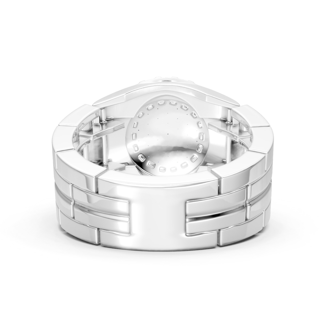 Lab-Grown or Natural 0.96ct Round Diamond Men's Ring | Gold, White Gold, Rose Gold, Silver